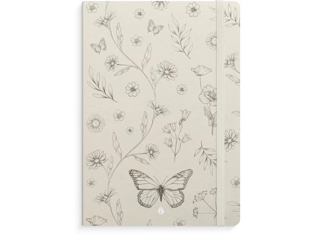 Notatbok BURDE Deluxe A5 butterfly
