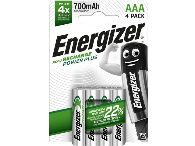 Batteri ENERGIZER Recharge AAA/NH12(4)