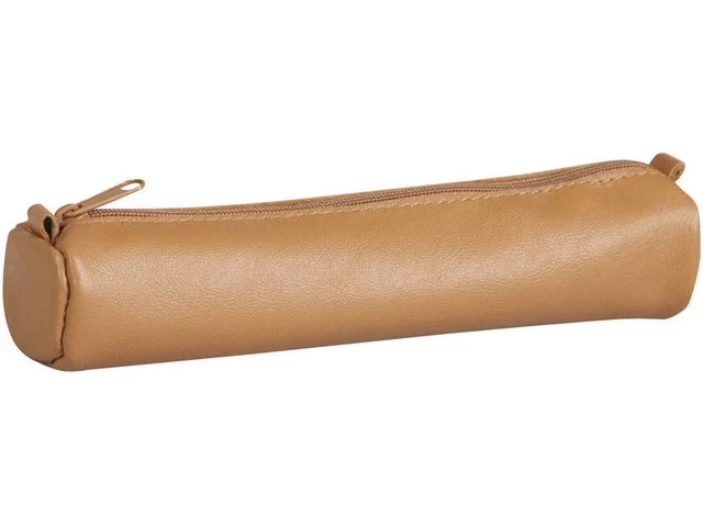 Pennal AGE BAG Ø4x18,5 cm skinn brun