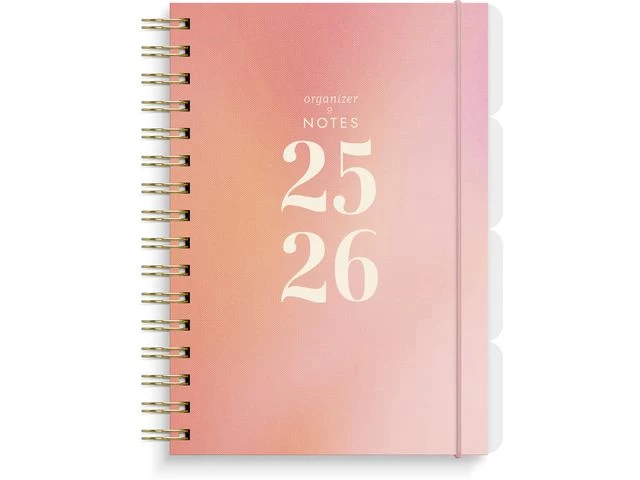 Organizer og Notes GRIEG A5 25/26 korall