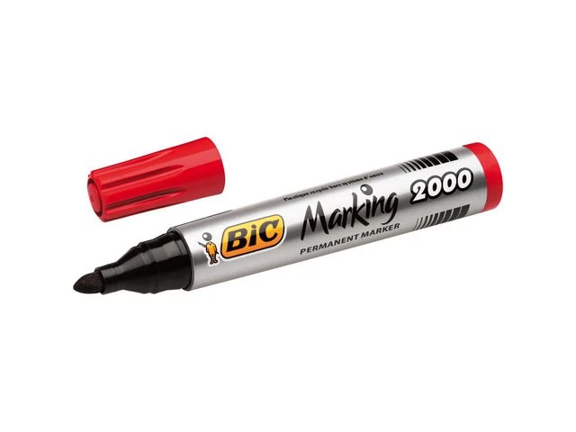 Merkepenn BIC Marking 2000 rund rød