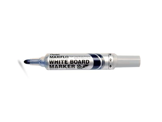 Whiteboardpenn PENTEL Maxiflo M rund blå
