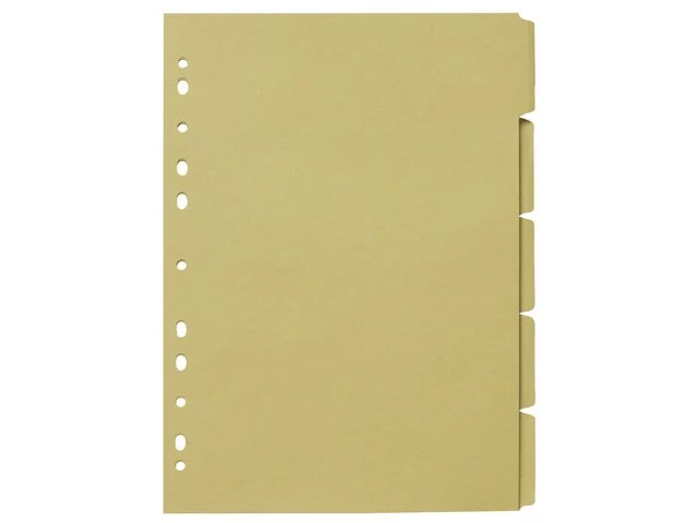 Skilleblad A4 5-delt 150g mørk manilla