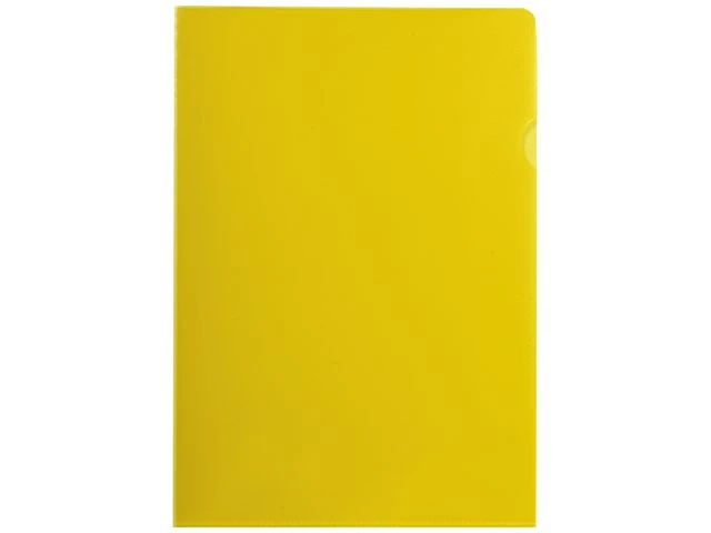 Plastomslag A4 PP 100my gul (100)