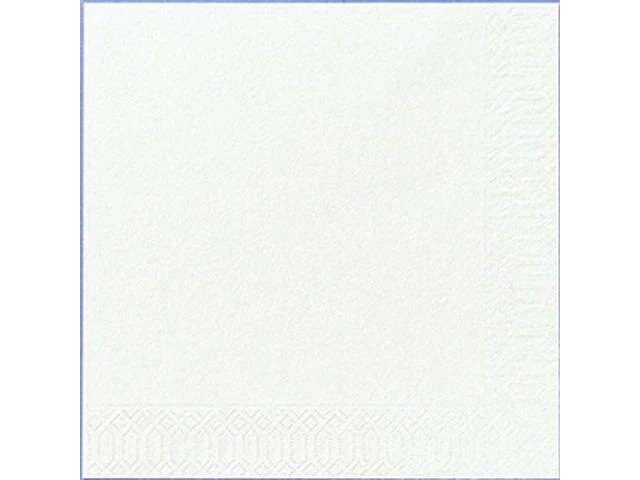 Serviett DUNI 3L 33cm hvit (125)