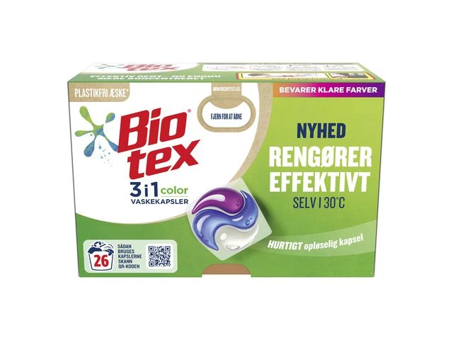 Tøyvask BIO-TEX Color 3i1 kapsler (26)