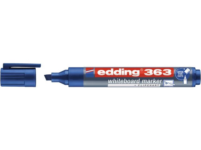 Whiteboardpenn EDDING 363 skrå blå