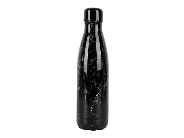 Termoflaske IDRINK 500ml marmor svart
