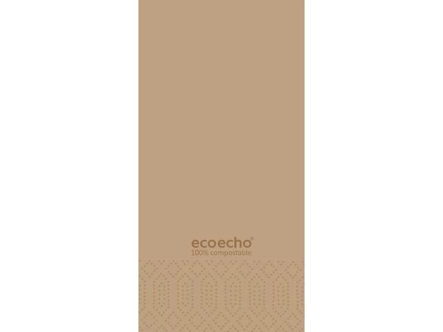 Serviett DUNI 3L 40cm 1/8 eco brun (250)