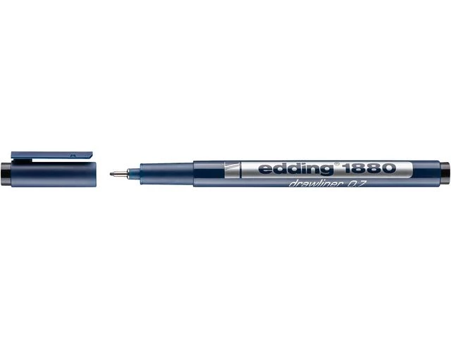 Fineliner EDDING 1880 0,7mm sort