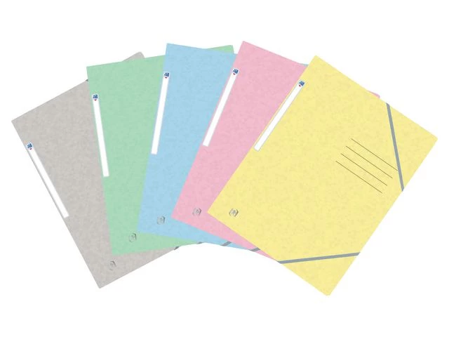 Strikkmappe OXFORD A4 3kl 390g ass (10)