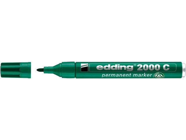Merkepenn EDDING 2000 rund grønn