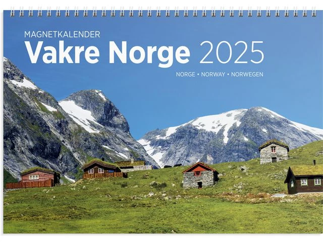 Magnetkalender GRIEG 2025 Vakre Norge