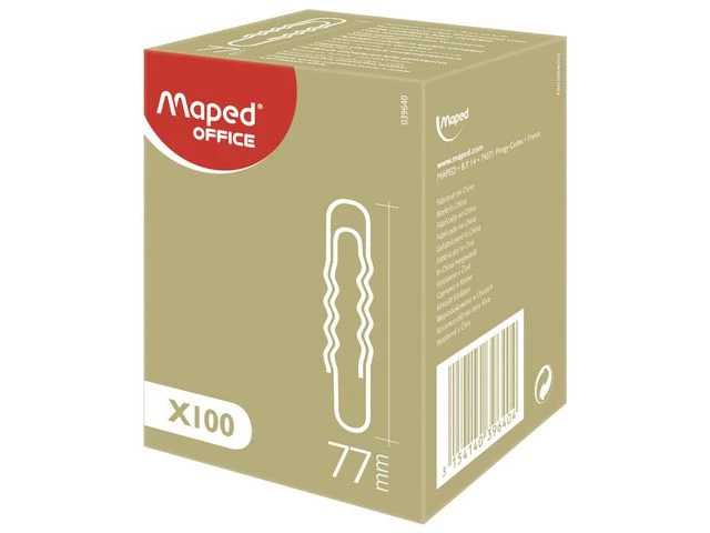 Binders MAPED 77mm sølv (100)