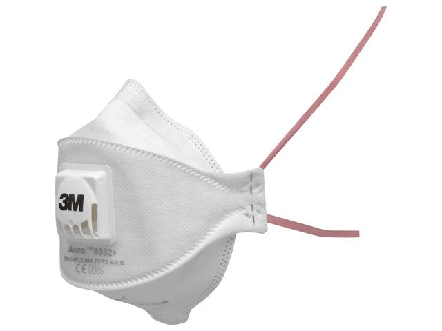 Støvmaske 3M 9332+ FFP3 m/ventil (10)