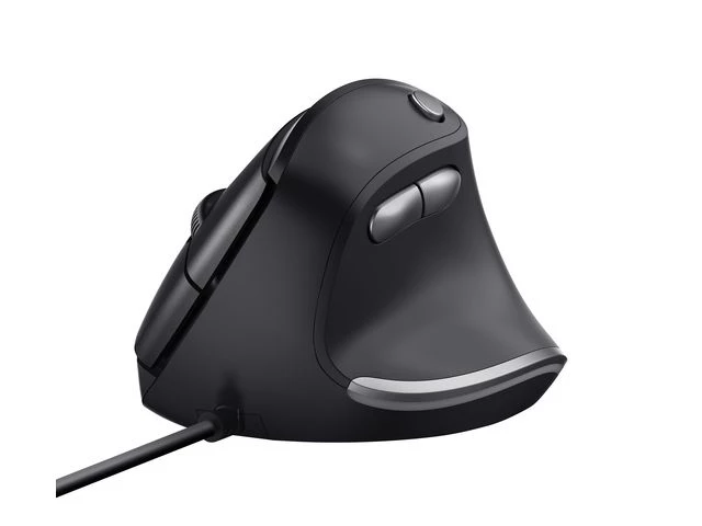 Mus TRUST Bayo II ergo Sort Kablet