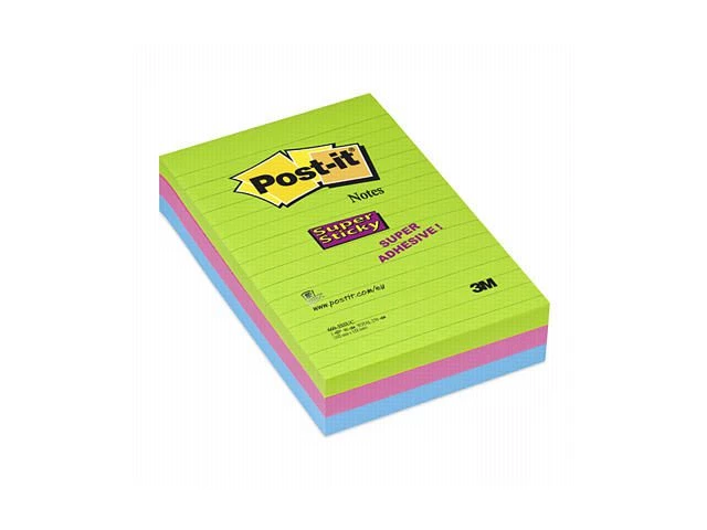 Notatblokk POST-IT SSN 102x152lin ass(3)