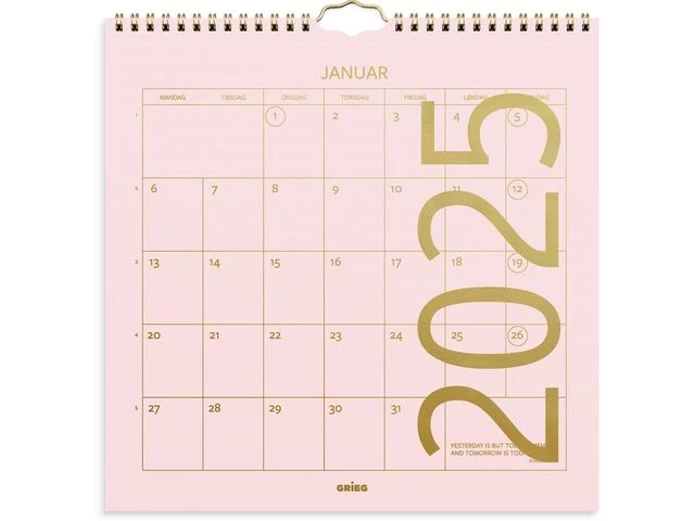 Veggkalender GRIEG 2025 Color