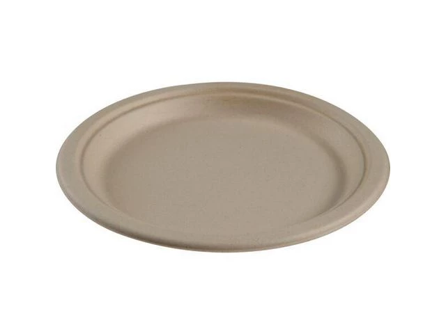 Tallerken ABENA bagasse 23cm (50)