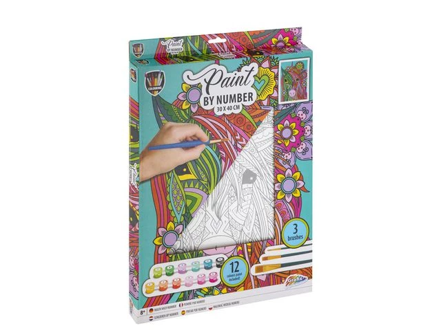 Paint By Number Unicorn Canvas-30x40cm