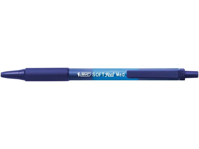 Kulepenn BIC Softfeel Clic Grip M blå