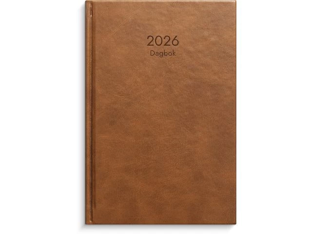 Dagbok GRIEG Lux A5 2026 cognac