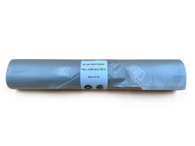 Avfallssekk knyte 72x125cm 55my tran(10)