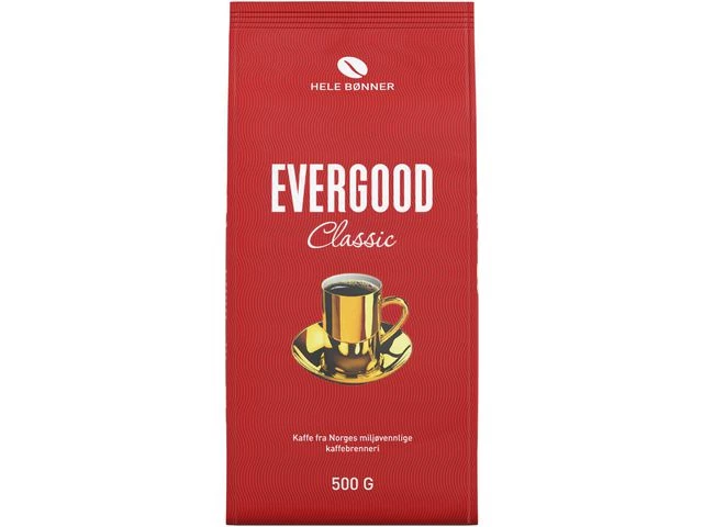 Kaffe EVERGOOD classic hele bønner 500g