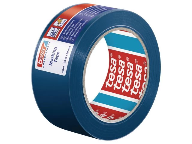 Tape TESA PVC gulv/varsel blå