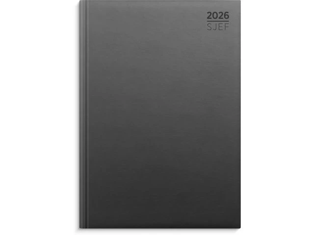 Sjefskalender GRIEG A4 imitert 2026 grå