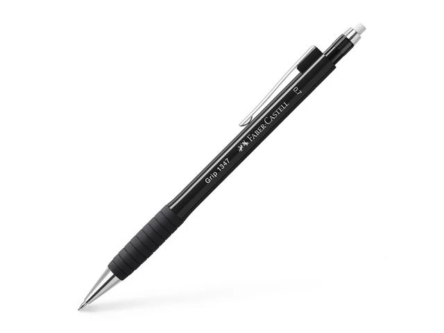 Trykkblyant FABER CASTELL 0,7mm sort