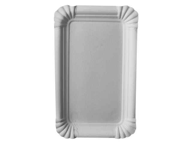Tallerken PURE papp 10x16cm hvit (250)