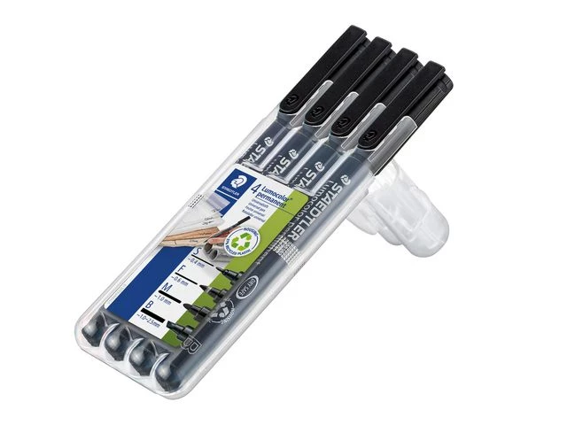 STAEDTLER Merkepenn Lumocolor Perm. OHP assortert (4)