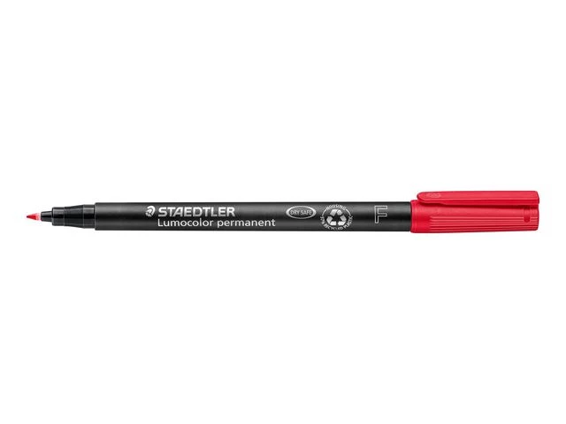 STAEDTLER Merkepenn Lumocolor Perm. 0,6mm rød