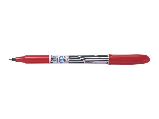 Merkepenn PILOT SCAN-EF rød 0,9mm