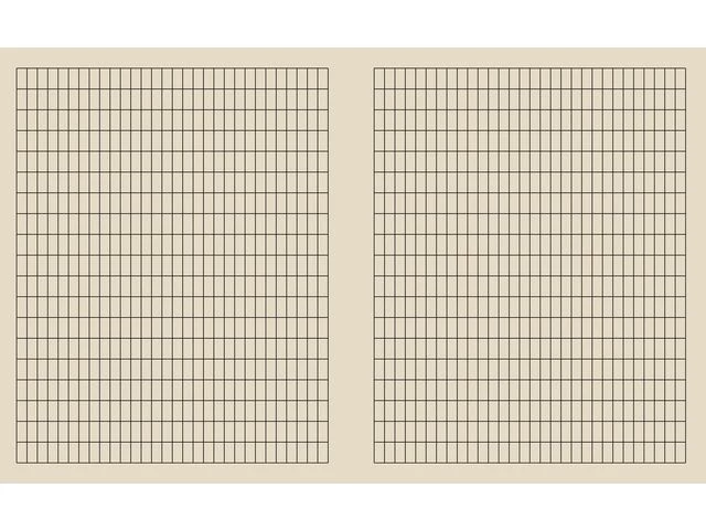 Kladdebok 17x21cm 55g 30bl 5x10mm ruter