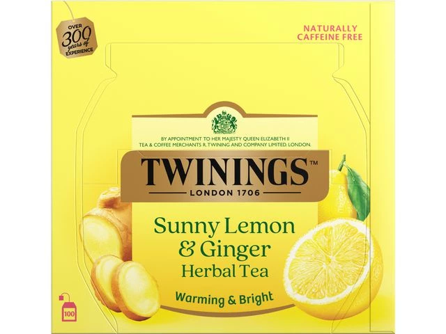 Te TWININGS sitron & ingefær (100)