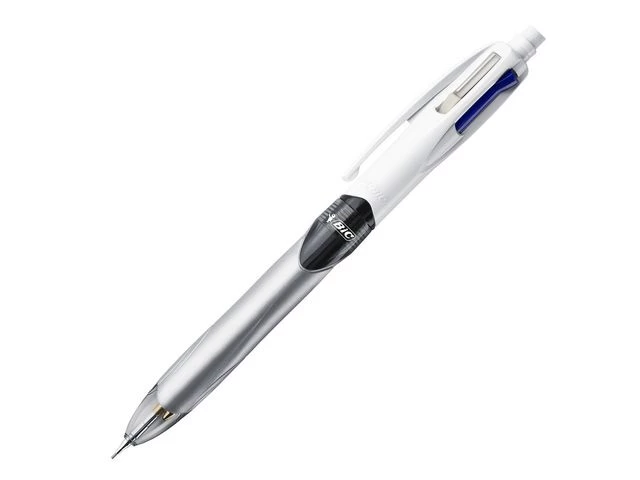 Kulepenn BIC 4 farger 1,0 HB 0,7 sølv