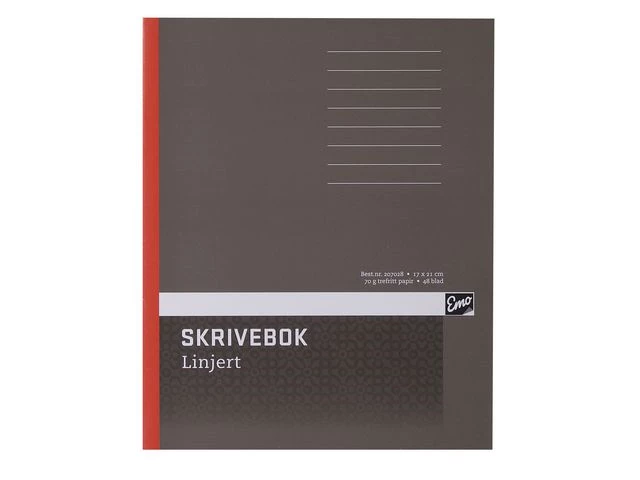 Skrivebok EMO 17x21 70g 48bl linjer