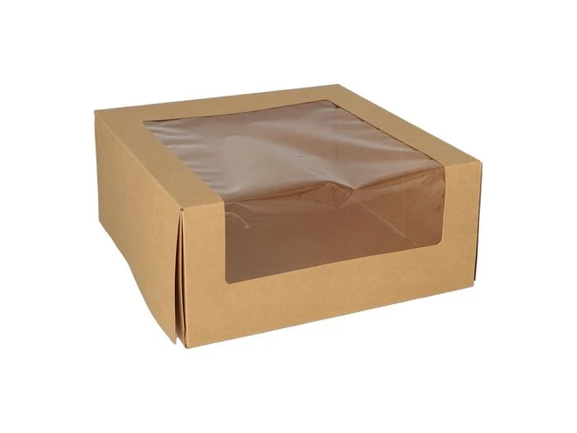 Kakeeske 23x23x10cm m/lokk vindu (25)