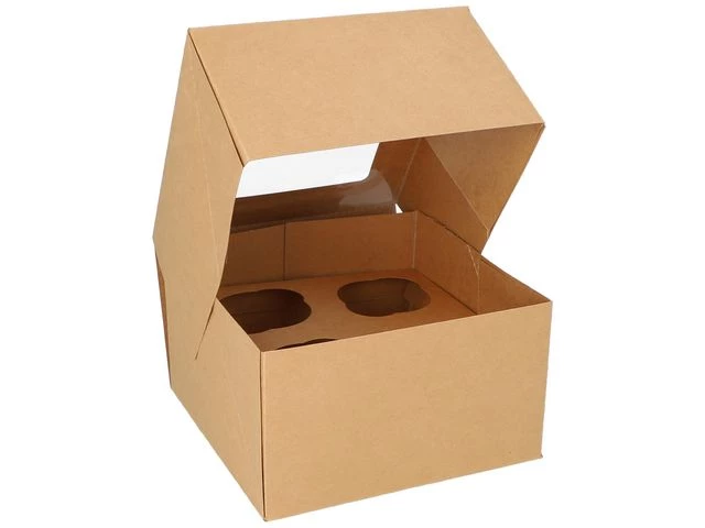 Kakeeske muffins 17x17x10cm m/vindu (25)