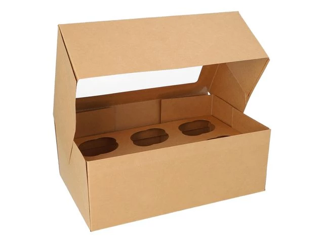 Kakeeske muffins 27x17x10cm m/vindu (25)