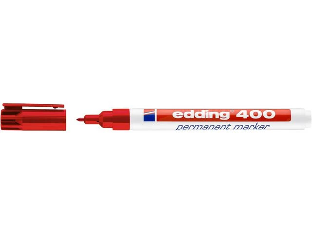 Merkepenn EDDING 400 rund rød