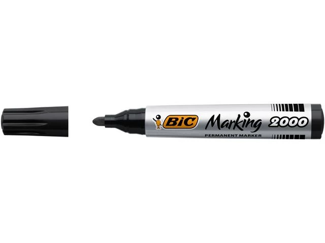 Merkepenn BIC Marking 2000 rund sort