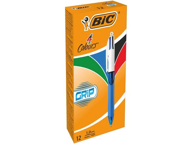 Kulepenn BIC 4 farger M grip