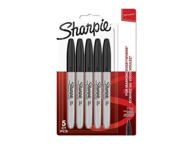 Merkepenn SHARPIE sort (5)