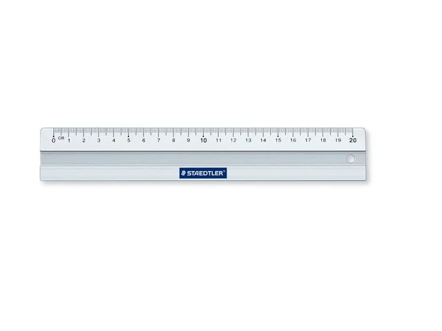 Linjal STAEDTLER Mars aluminium 20cm