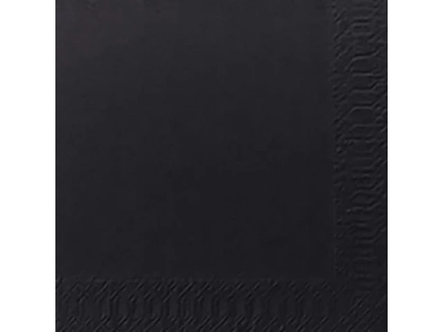 Serviett DUNI 3L 24cm sort (250)