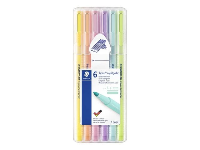 STAEDTLER Overstrykningspenn Textsufer Triplus pastel ass (6