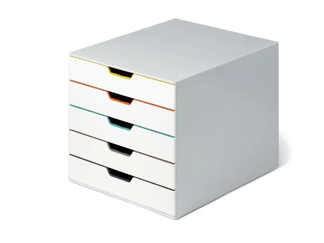 Skuffekabinett DURABLE Vc 5 skuffer hvit